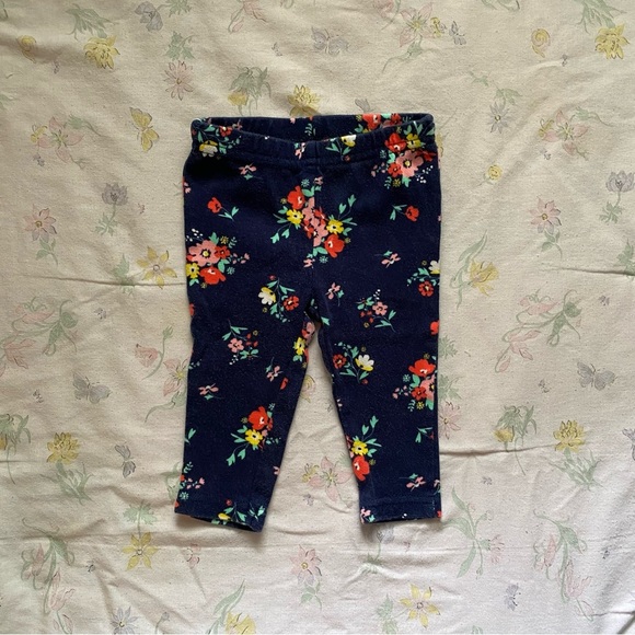 Carters Blue Floral Onesie and Pants Outfit Bundle 3m - Picture 6 of 8